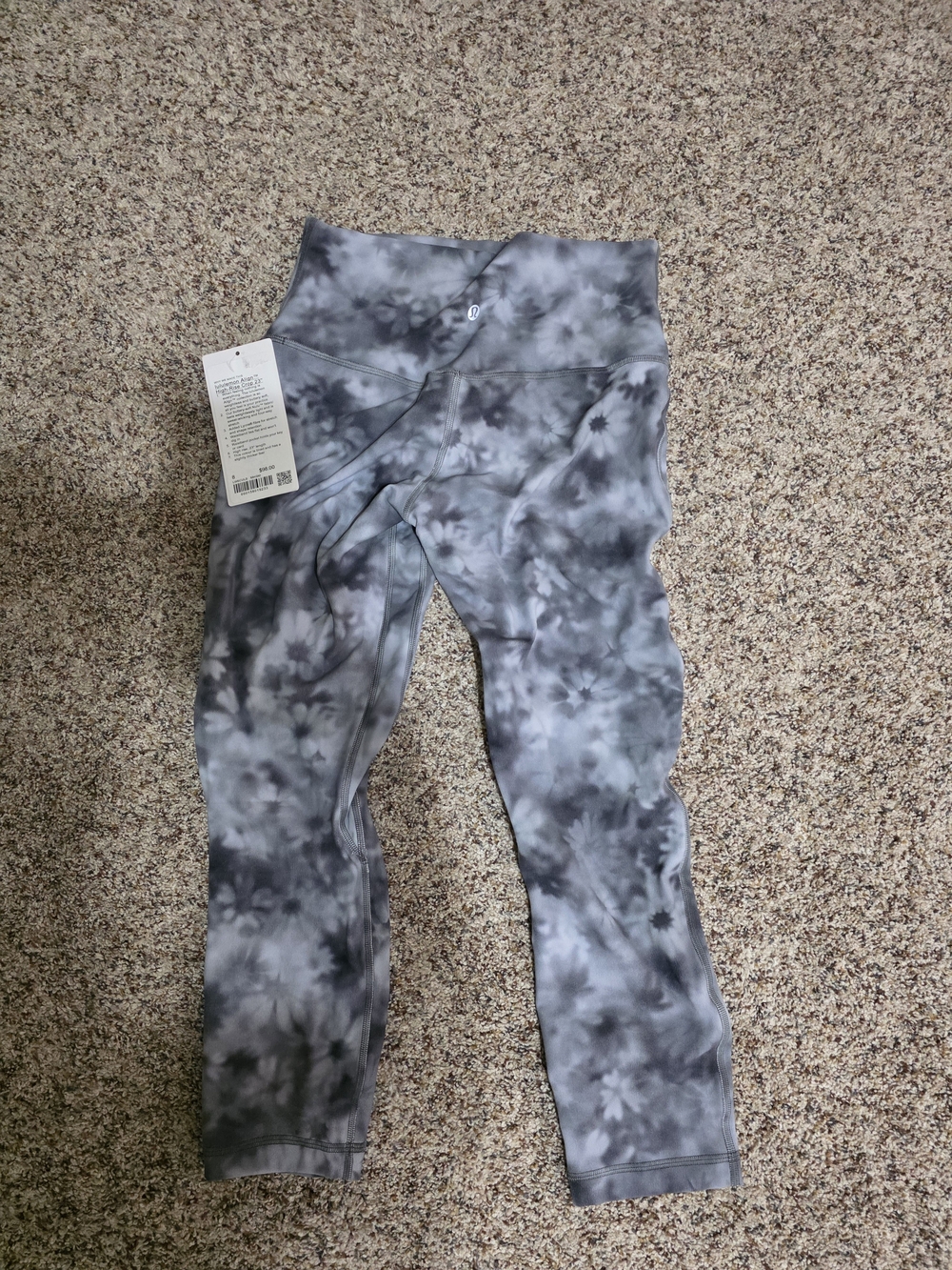 lululemon  Gray Tie-Dye Leggings NWT